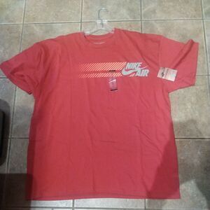 Nike Air Swoosh Logo T-Shirt Red Men’s XXL 337938-655 Vintage Rare NEW WITH TAGS
